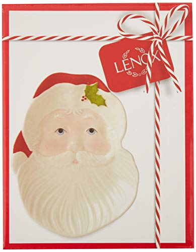 Lenox Holiday Santa Spoon Rest Red & Green, 1.75 LB