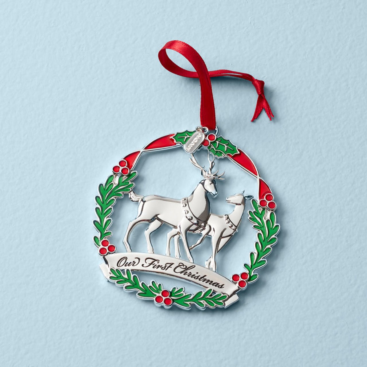Lenox Metal 2023 Our First Christmas Deer Ornament