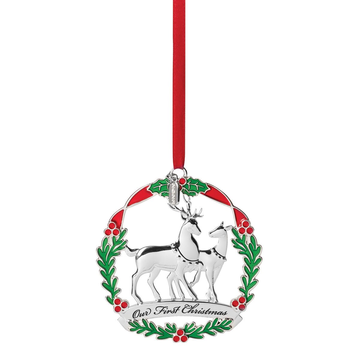 Lenox Metal 2023 Our First Christmas Deer Ornament