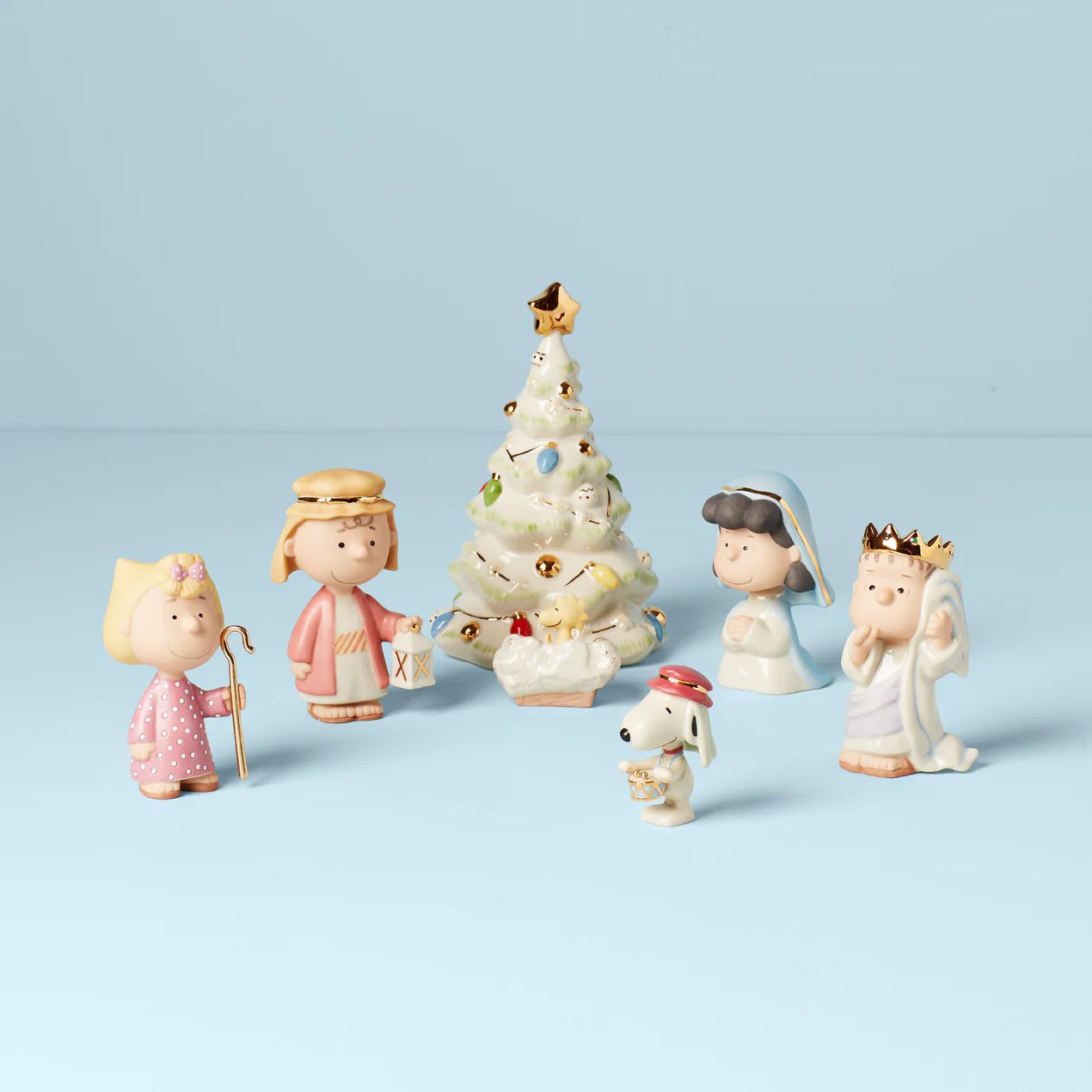 Lenox Peanuts 7-Piece Christmas Pageant Figurines