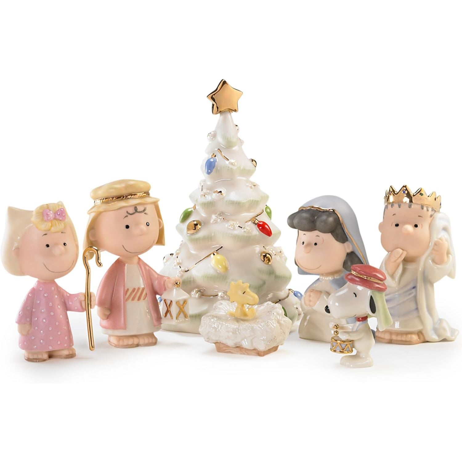 Lenox Peanuts 7-Piece Christmas Pageant Figurines