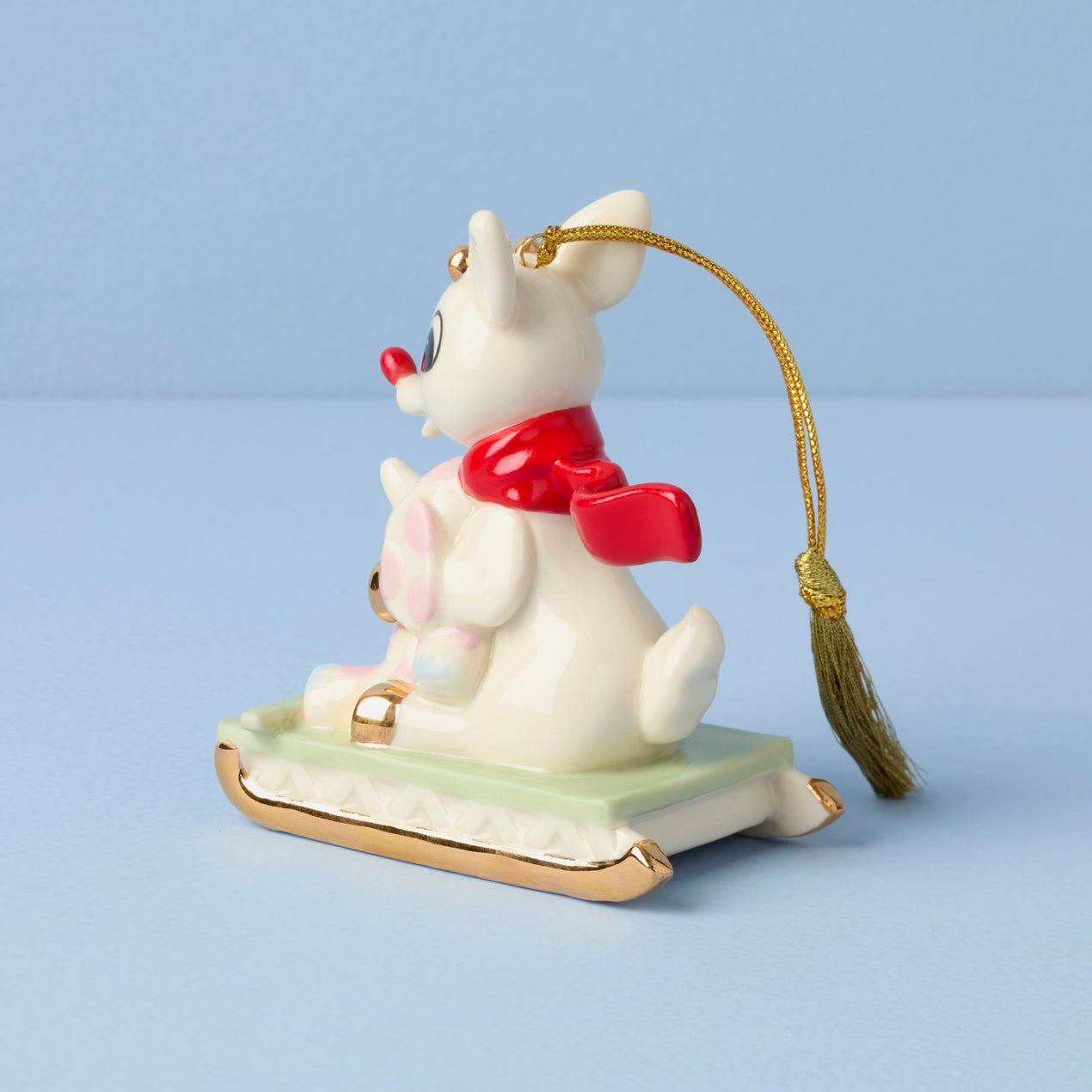 Lenox Rudolph With Misfit Elephant Ornament
