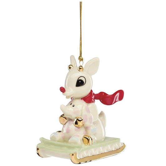 Lenox Rudolph With Misfit Elephant Ornament