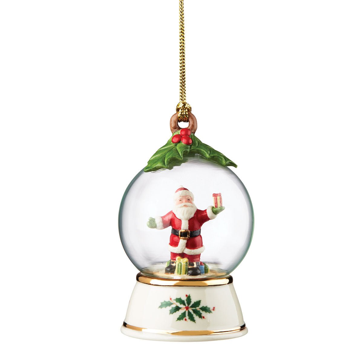 Lenox Santa Globe Ornament