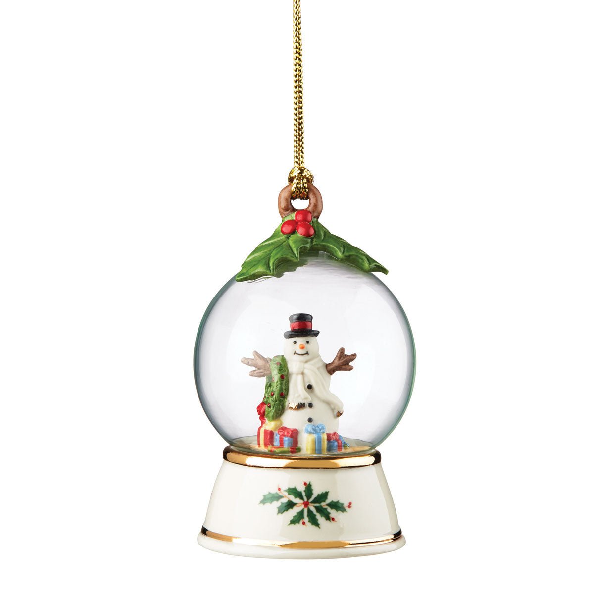 Lenox Snowman Globe Ornament