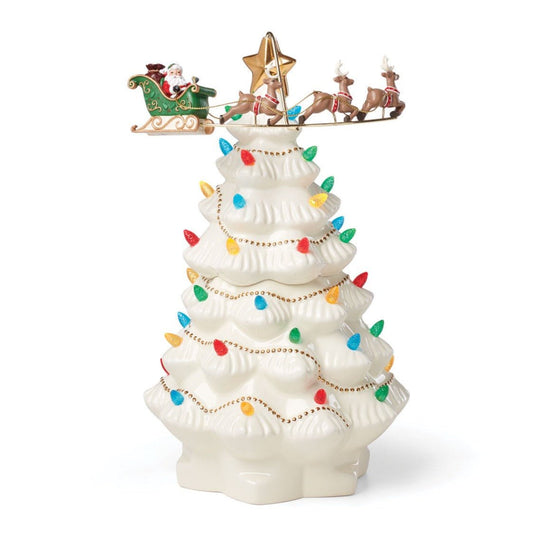 Lenox Treasured Traditions Tree with Flying Santa