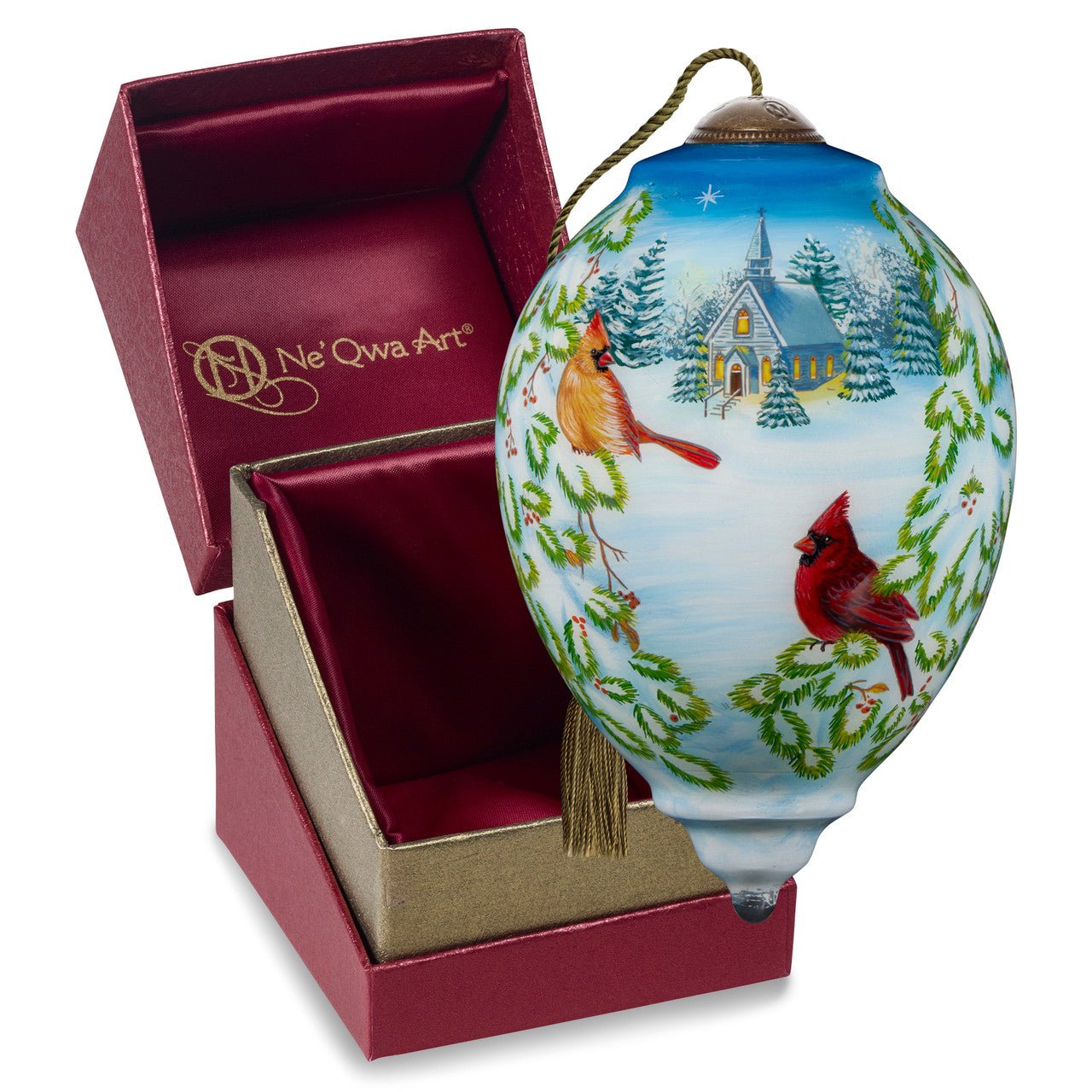 Let Heaven And Nature Sing Cardinal Ne'Qwa Ornament