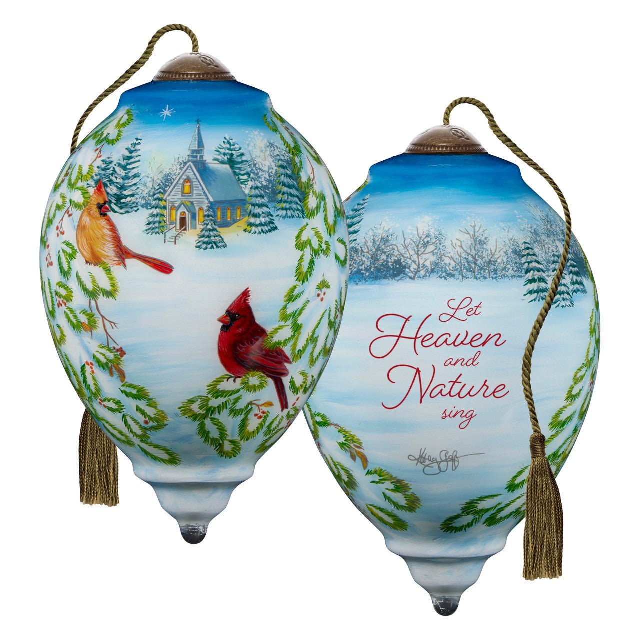 Let Heaven And Nature Sing Cardinal Ne'Qwa Ornament