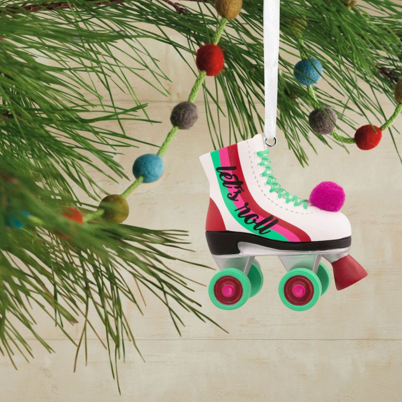 Let's Roll Roller Skates Tree Trimmer Ornament