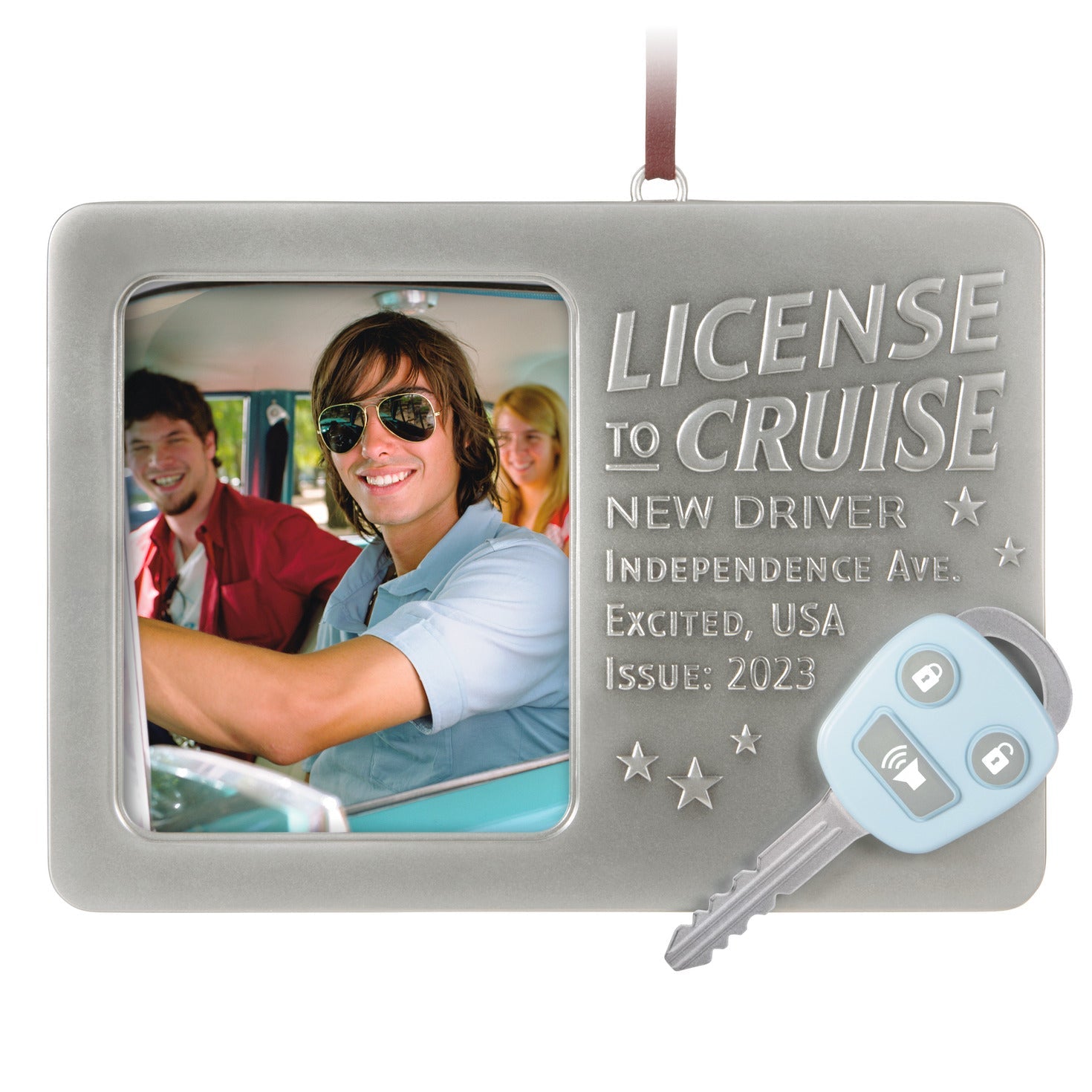 License to Cruise Photo Frame, 2023 Keepsake Ornament