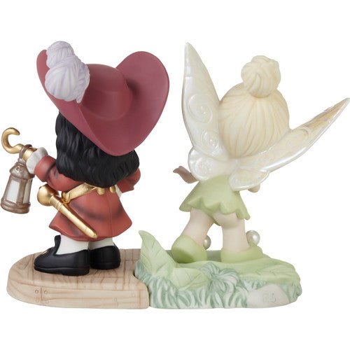 Life Is A Daring Adventure Disney Tinker Bell and Captain Hook 2-Piece Figurine Set