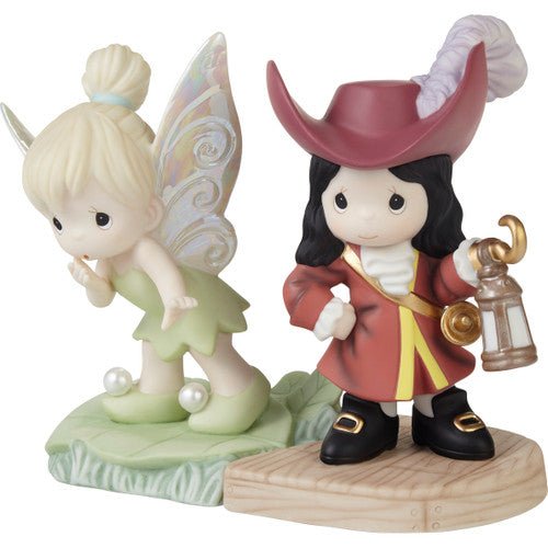 Life Is A Daring Adventure Disney Tinker Bell and Captain Hook 2-Piece Figurine Set