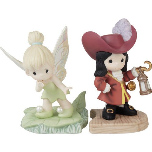 Life Is A Daring Adventure Disney Tinker Bell and Captain Hook 2-Piece Figurine Set