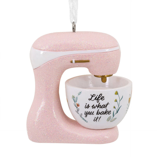 Life Is What You Bake It Pink Stand Mixer Hallmark Ornament