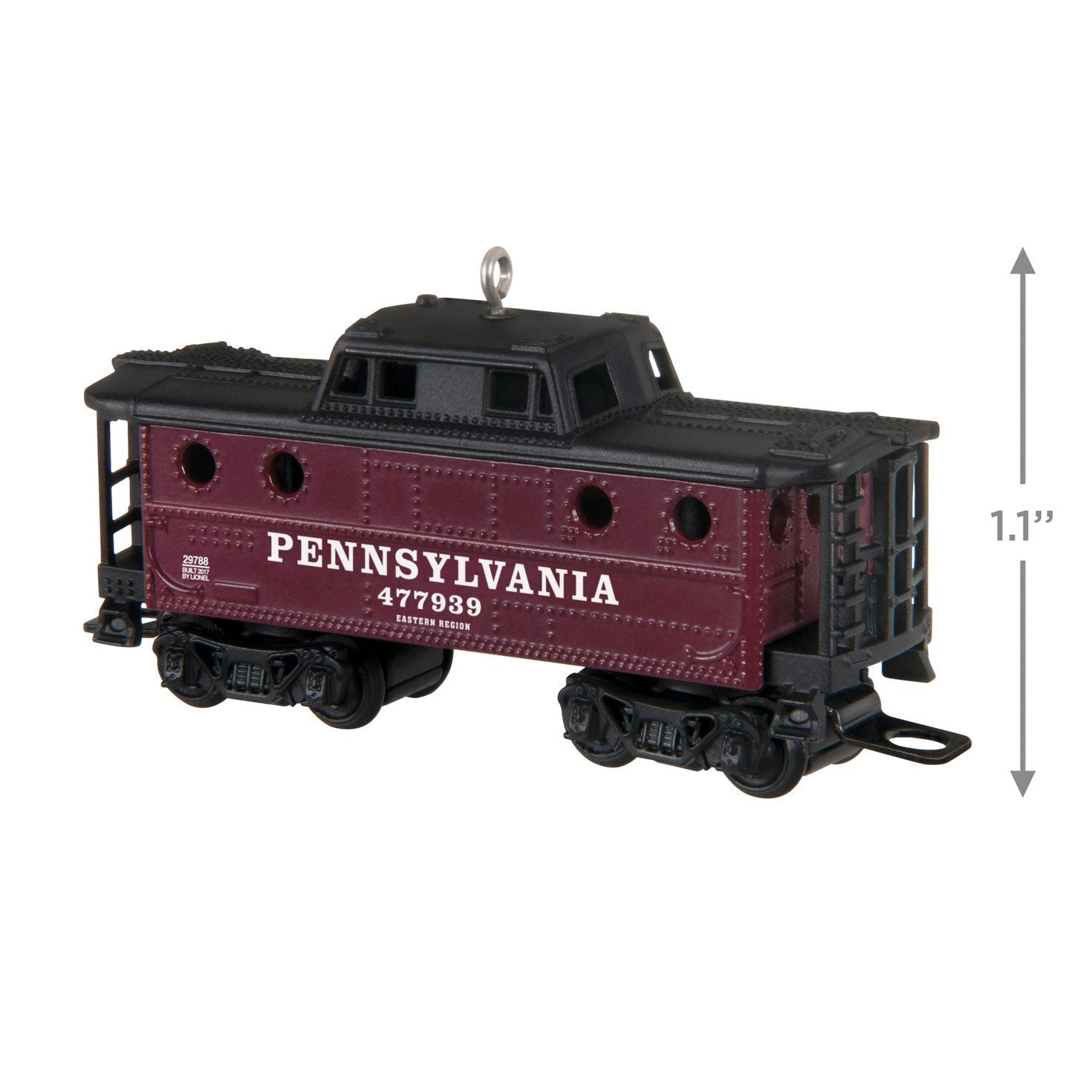 Lionel Pennsylvania K4 Caboose Metal, 2023 Keepsake Ornament