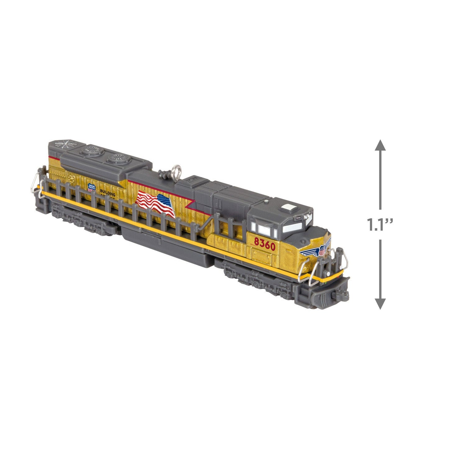 Lionel Trains Union Pacific Legacy SD70ACE Metallic Gold Metal 2024 Keepsake Ornament