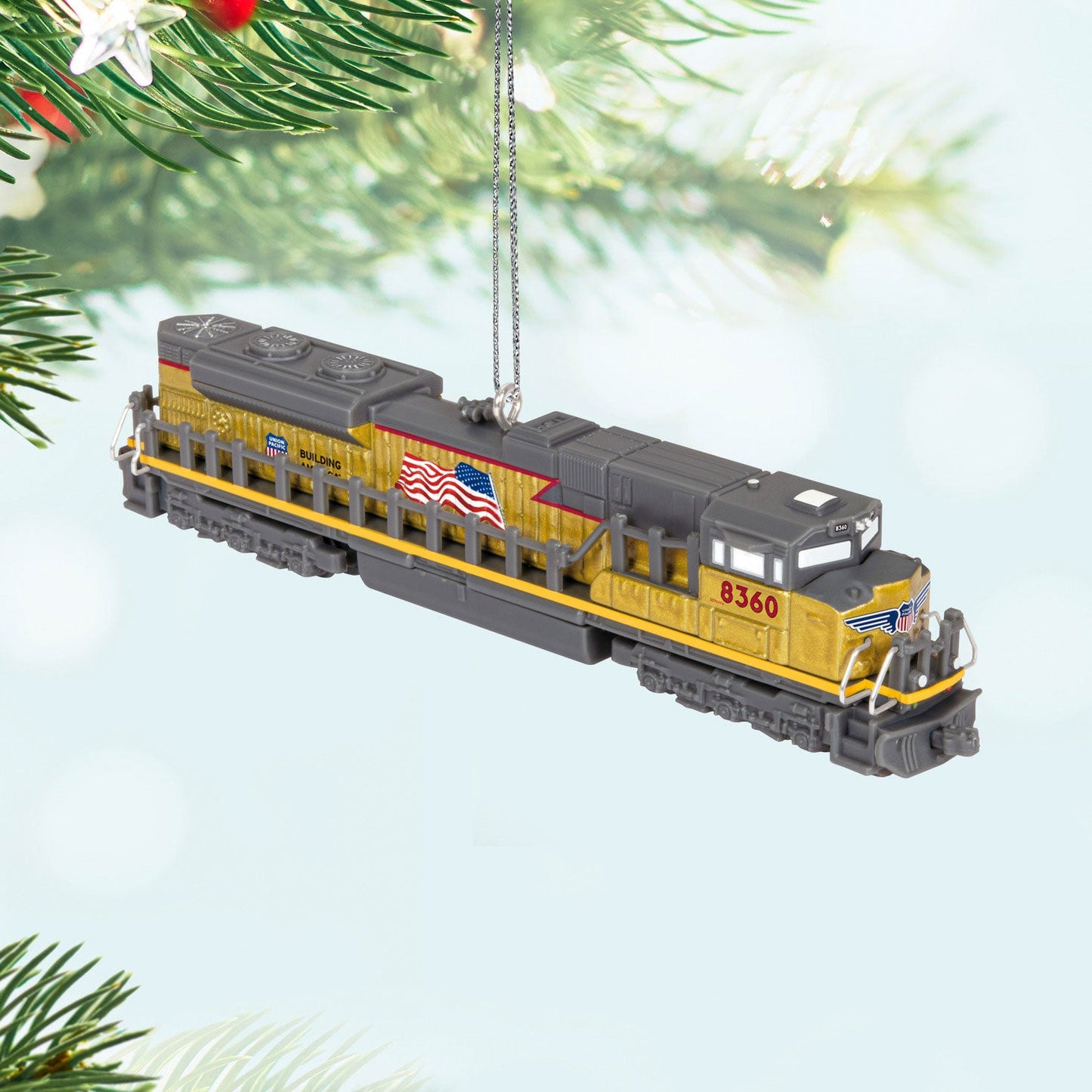 Lionel Trains Union Pacific Legacy SD70ACE Metallic Gold Metal 2024 Keepsake Ornament