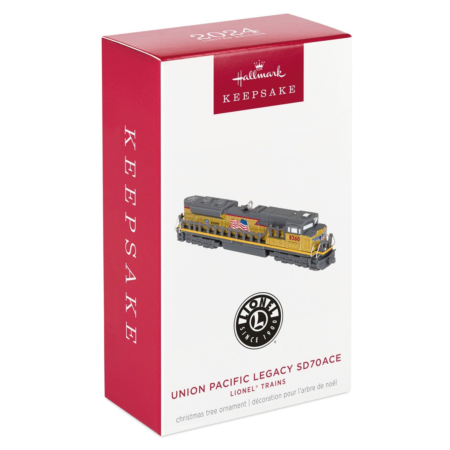 Lionel Trains Union Pacific Legacy SD70ACE Metallic Gold Metal 2024 Keepsake Ornament