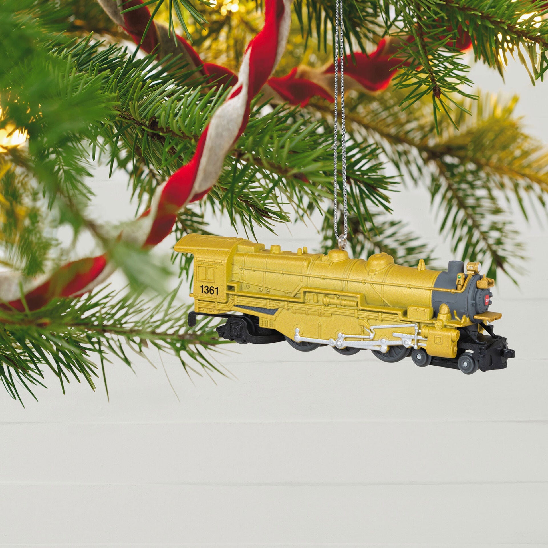 Lionel® Trains Yellow 1361 Pennsylvania K4 Steam Locomotive Metal, Limited 2023 Keepsake Ornament