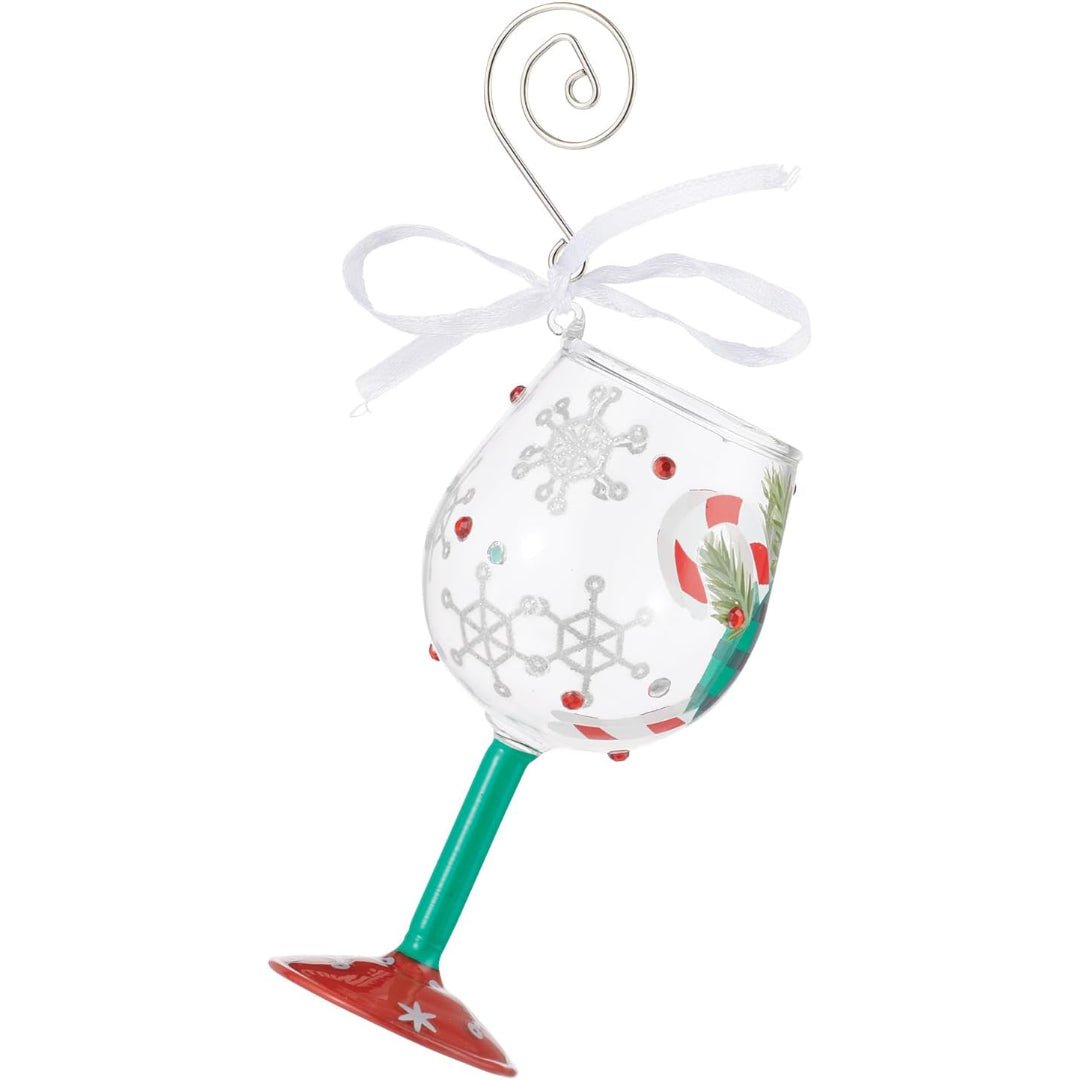 Lolita A Plaid Kind of Christmas Hand - Painted Ornament, 4.13"
