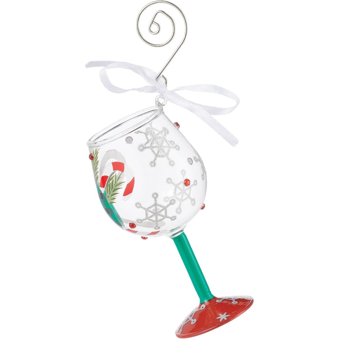 Lolita A Plaid Kind of Christmas Hand - Painted Ornament, 4.13"