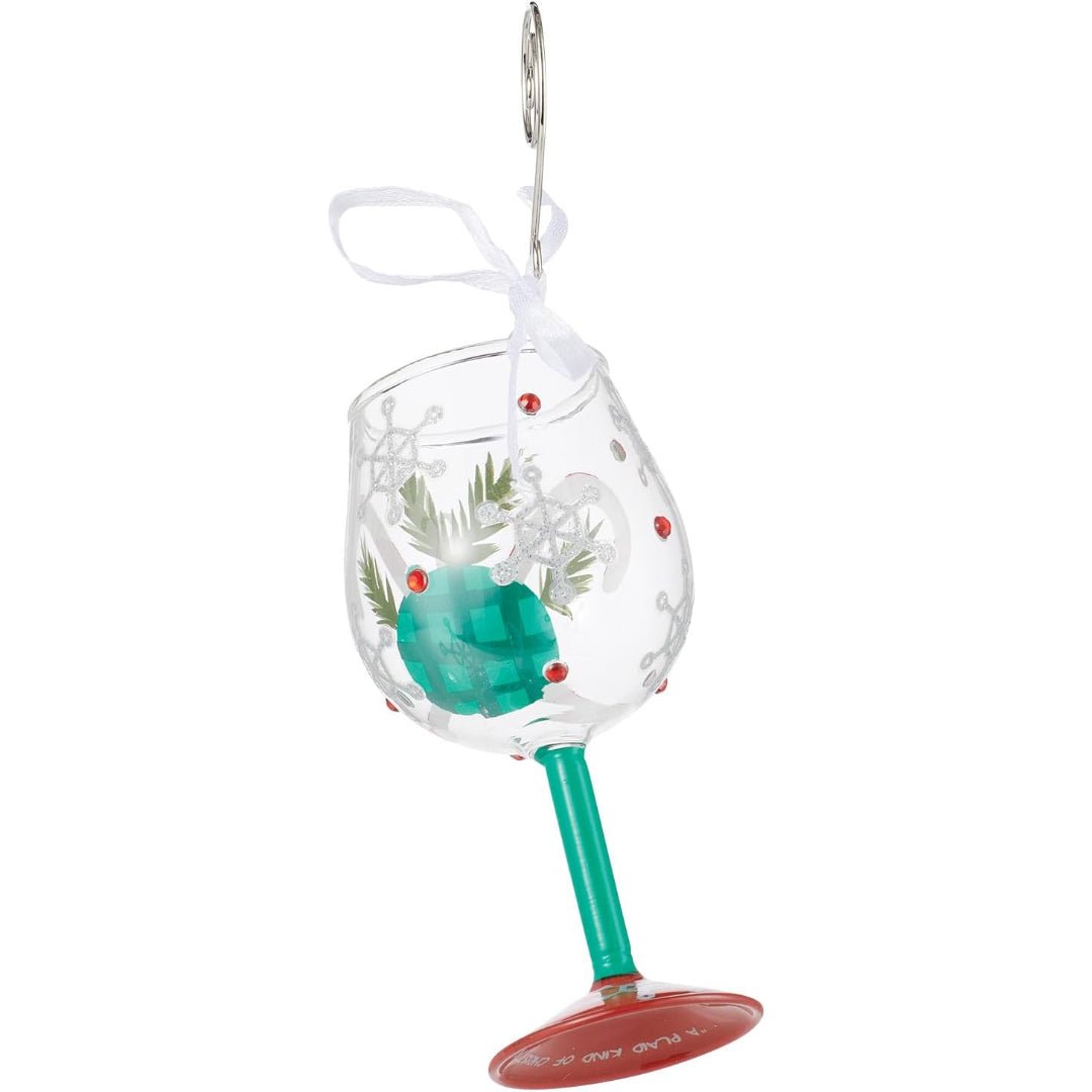 Lolita A Plaid Kind of Christmas Hand - Painted Ornament, 4.13"