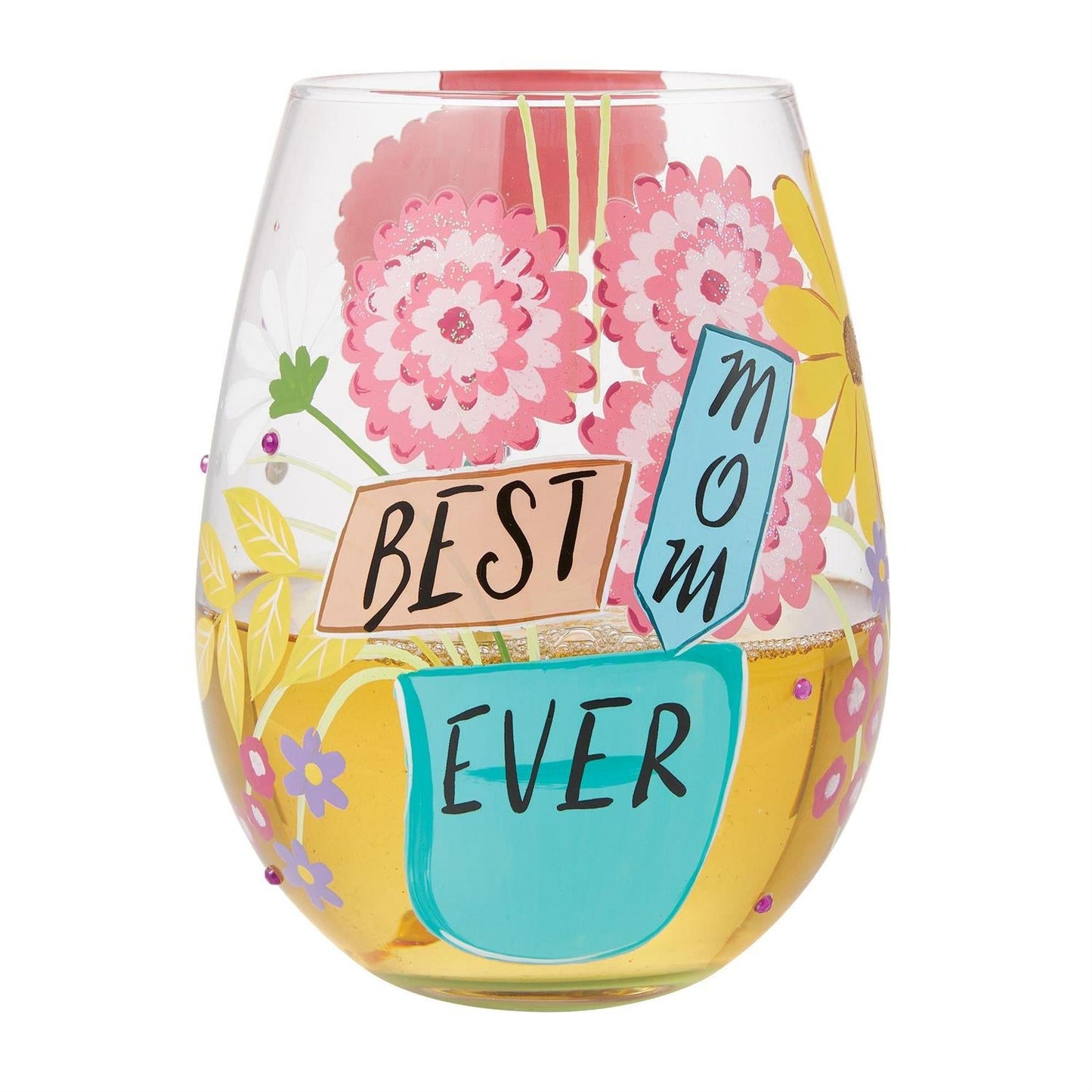 Lolita Best Mom Ever Stemless Wine Glass