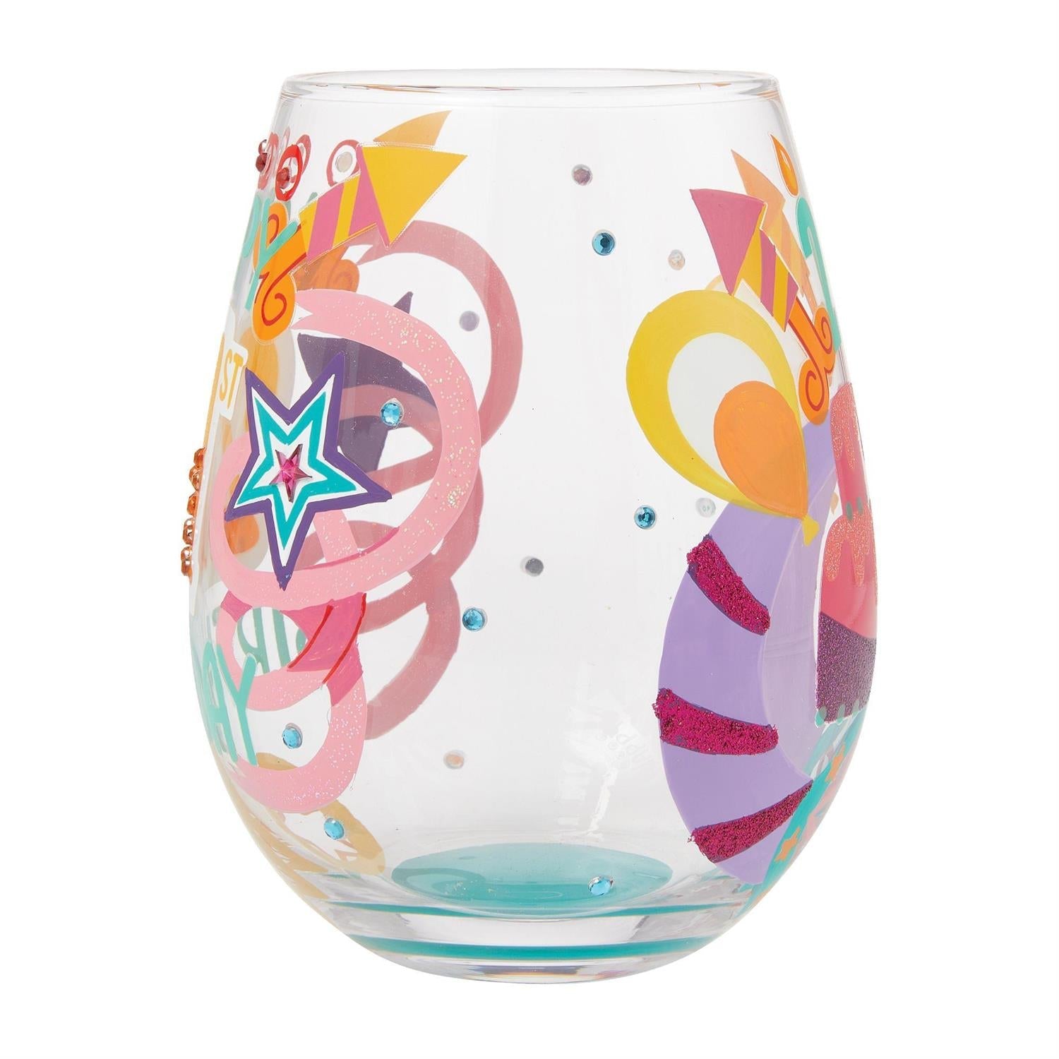 Lolita Happy 21st Birthday Stemless Wine Glass