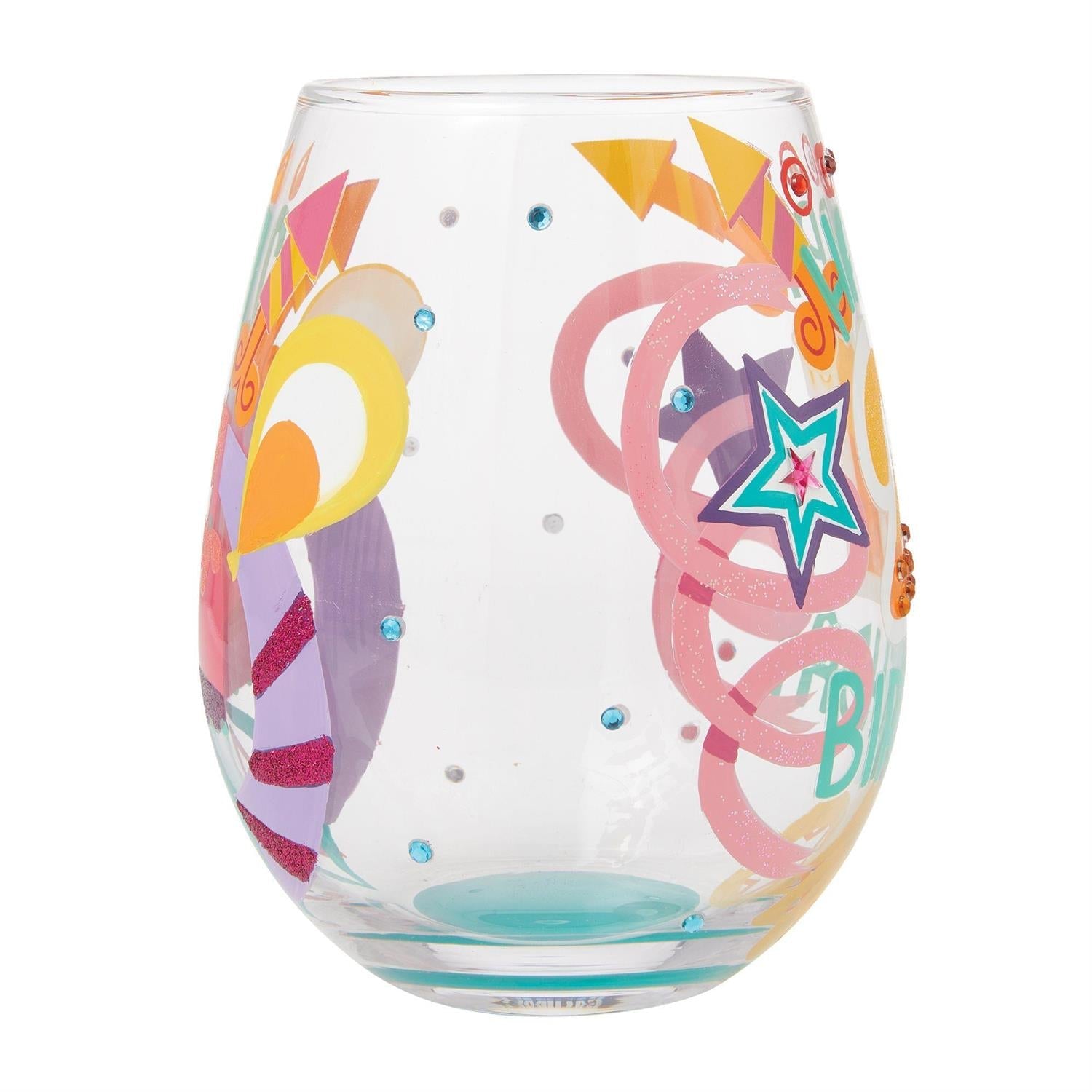 Lolita Happy 21st Birthday Stemless Wine Glass