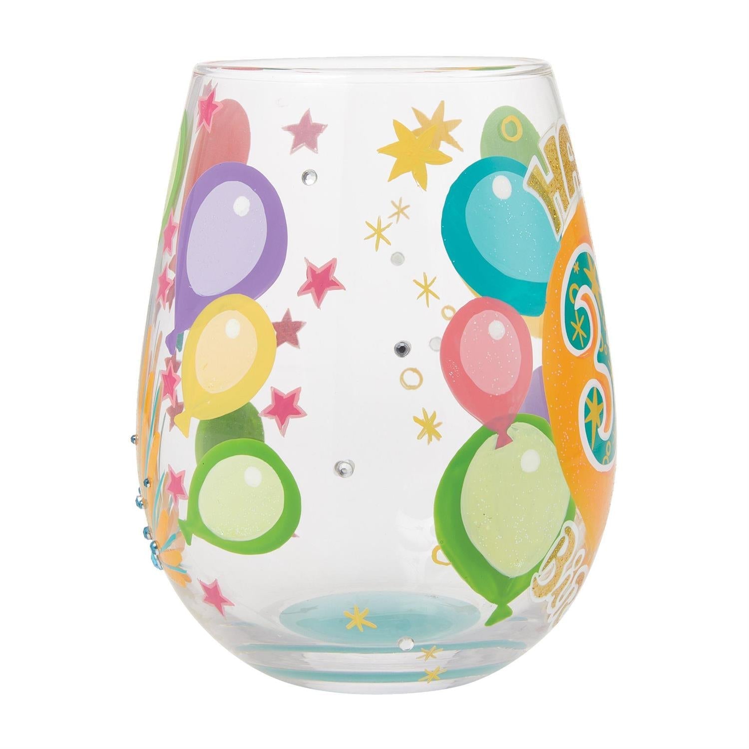 Lolita Happy 30th Birthday Stemless Wine Glass