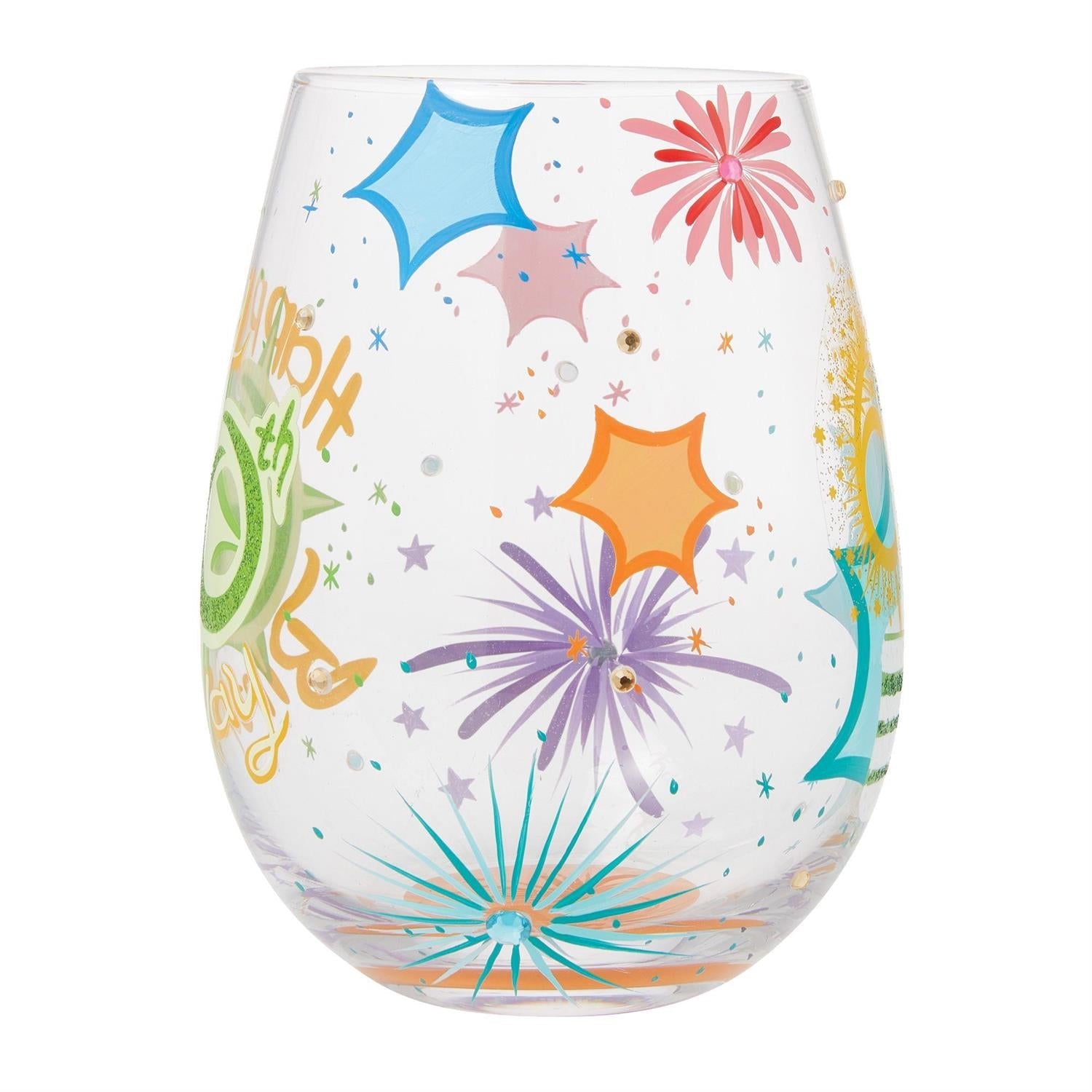 Lolita Happy 60th Birthday Stemless Wine Glass