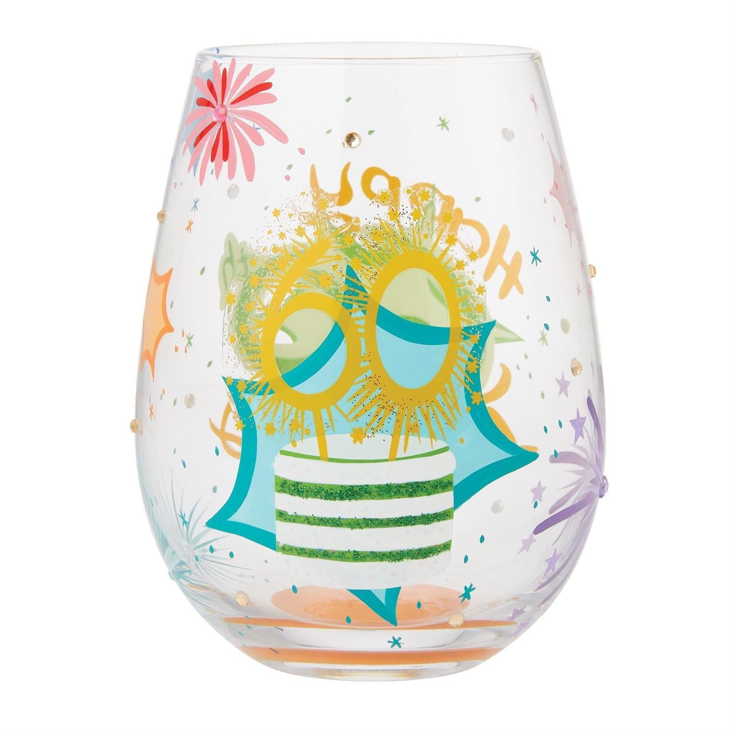 Lolita Happy 60th Birthday Stemless Wine Glass