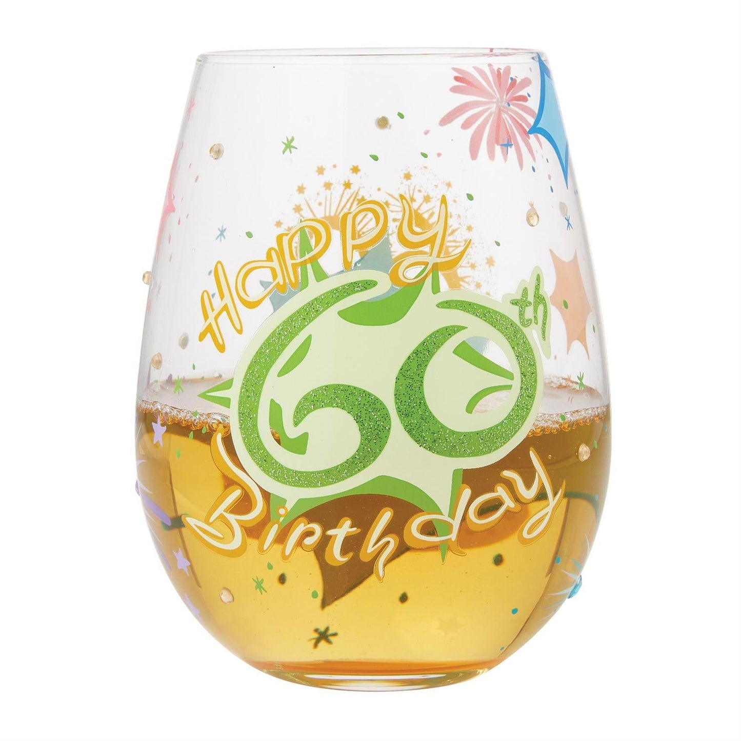 Lolita Happy 60th Birthday Stemless Wine Glass