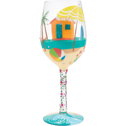 Lolita Little Beach House Wine Glass, 15 Ounce