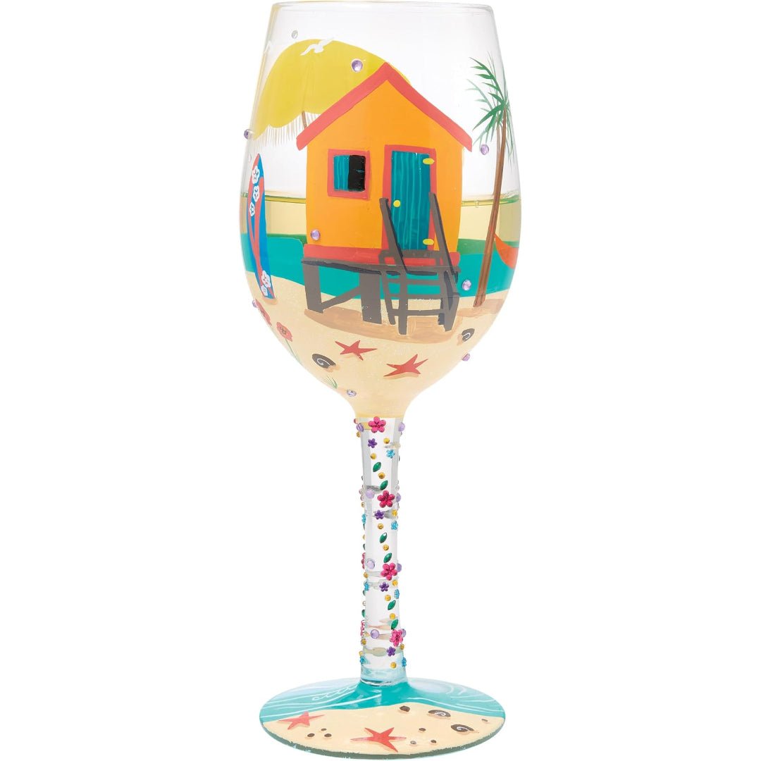 Lolita Little Beach House Wine Glass, 15 Ounce