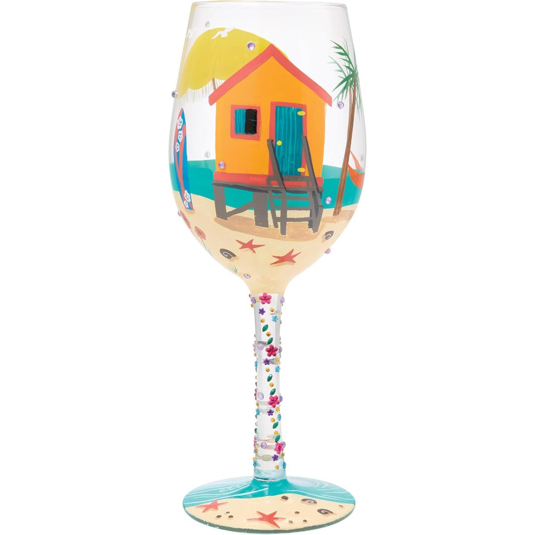 Lolita Little Beach House Wine Glass, 15 Ounce