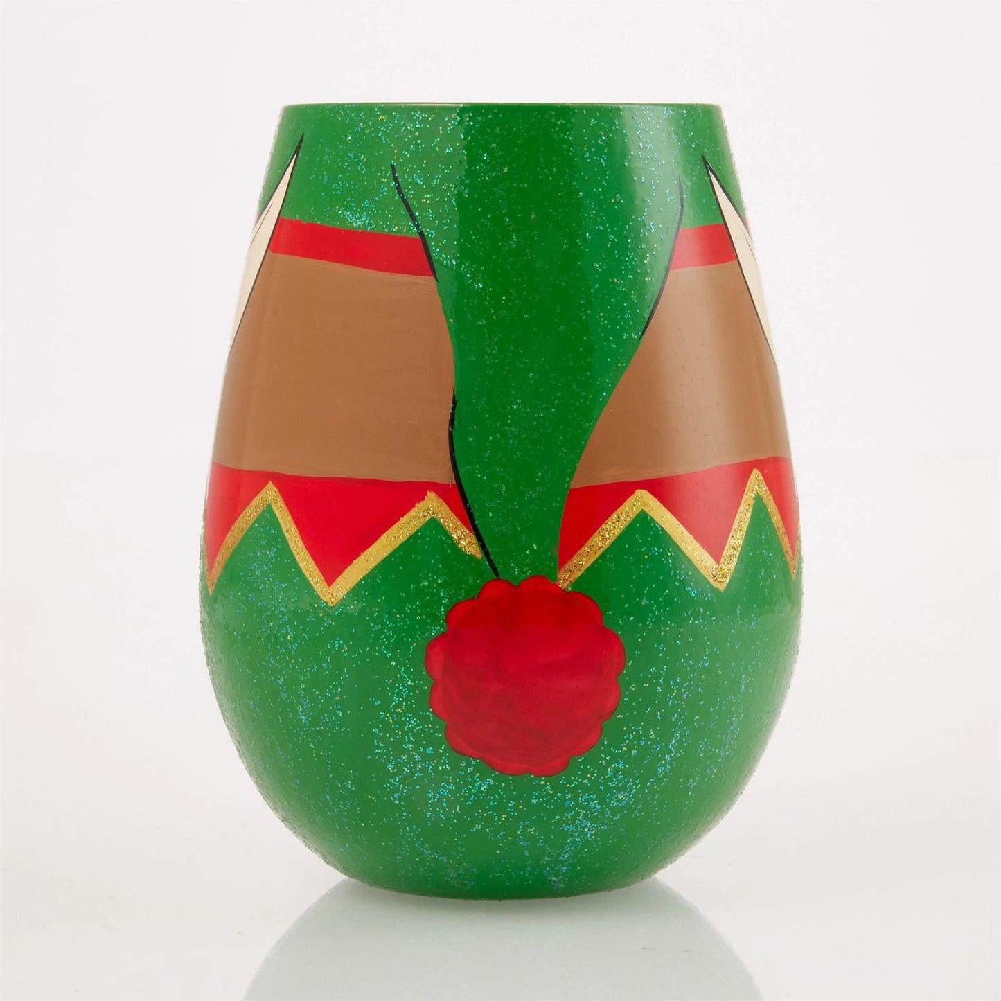 Lolita Stemless Wine Glass Christmas Elf