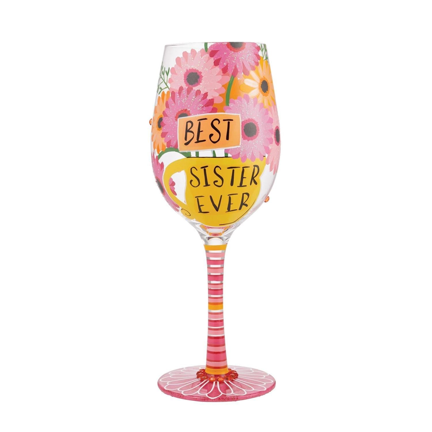 Lolita Wine Glass Best Sister Ever