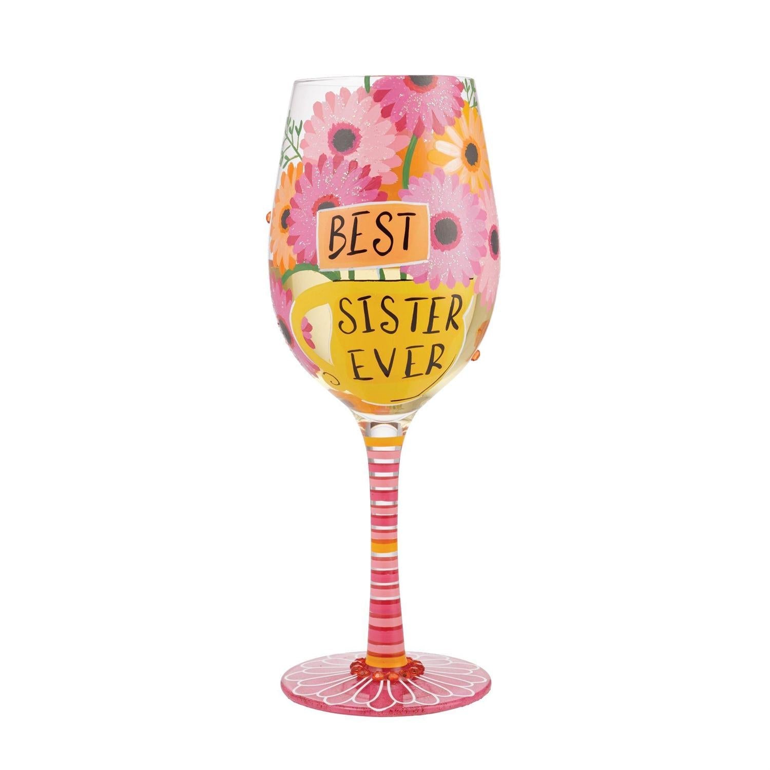 Lolita Wine Glass Best Sister Ever