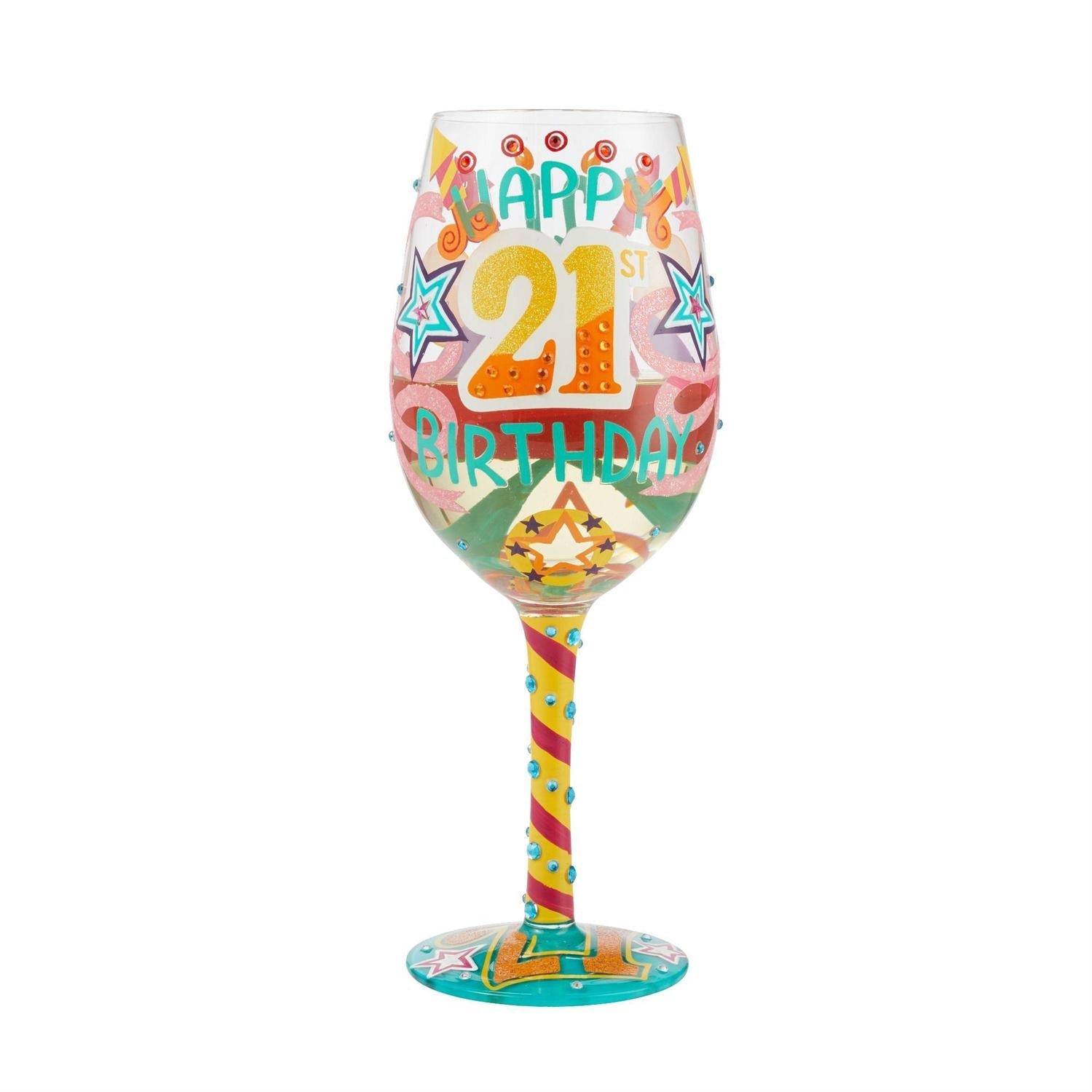 Lolita Wine Glass Happy 21St Birthday