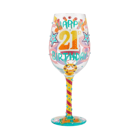 Lolita Wine Glass Happy 21St Birthday