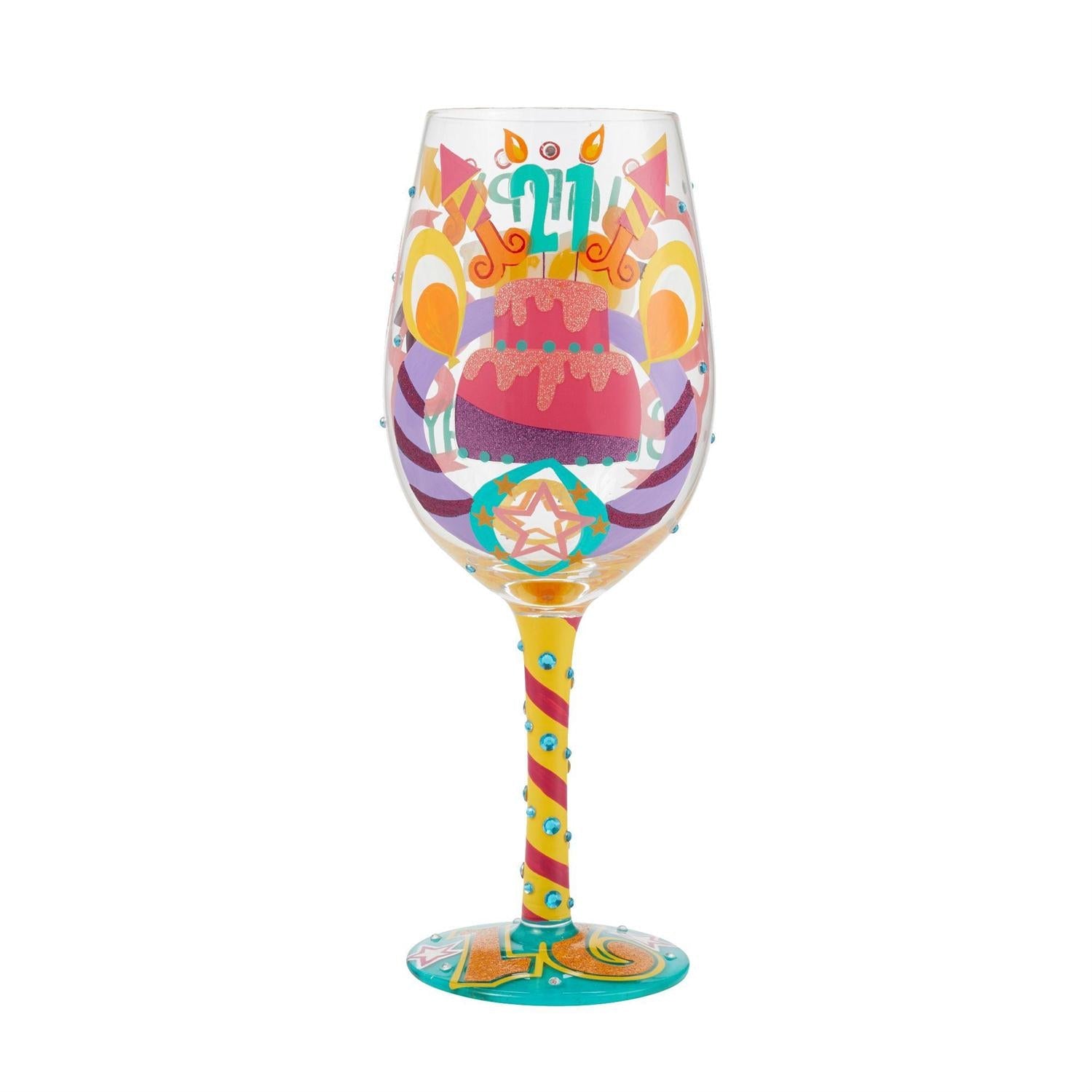 Lolita Wine Glass Happy 21St Birthday