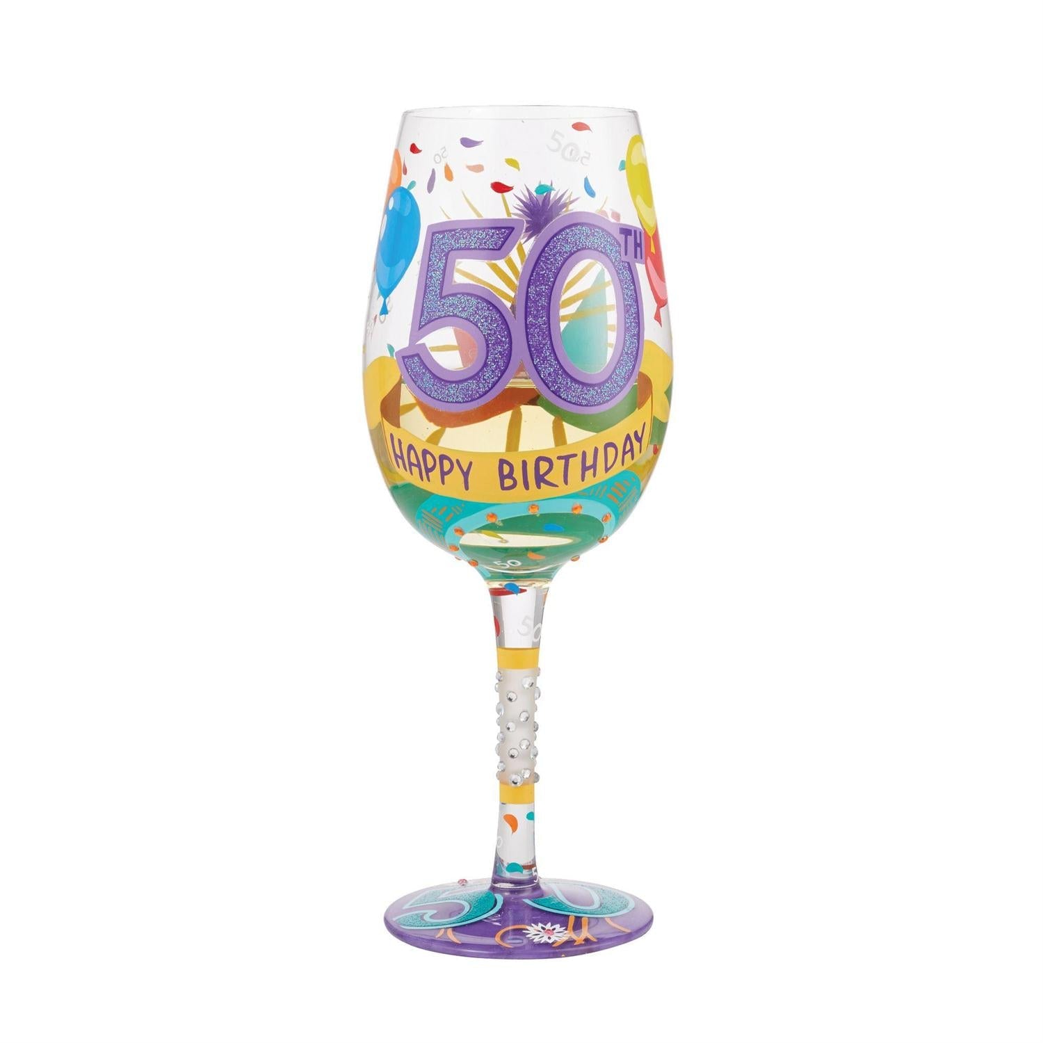 Lolita Wine Glass Happy 50th Birthday