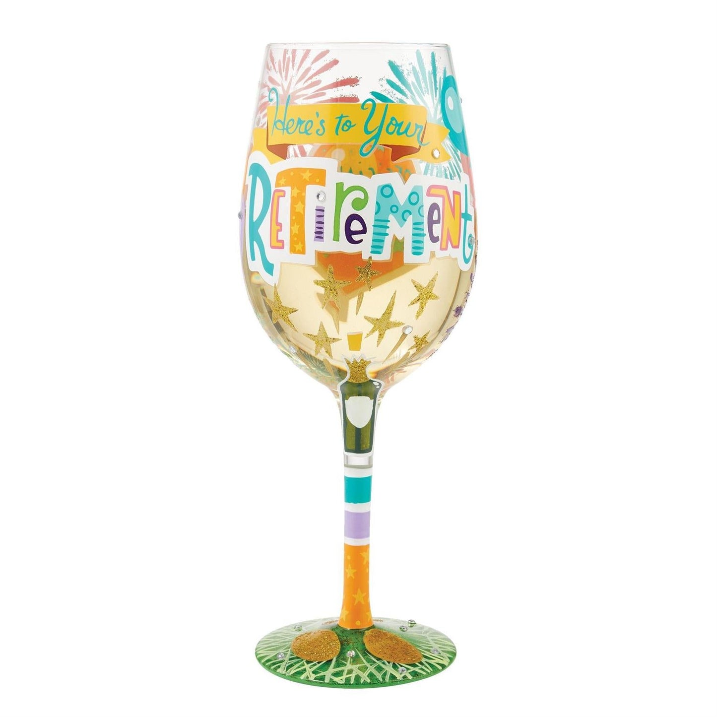 Lolita Wine Glass Here's to Your Retirement