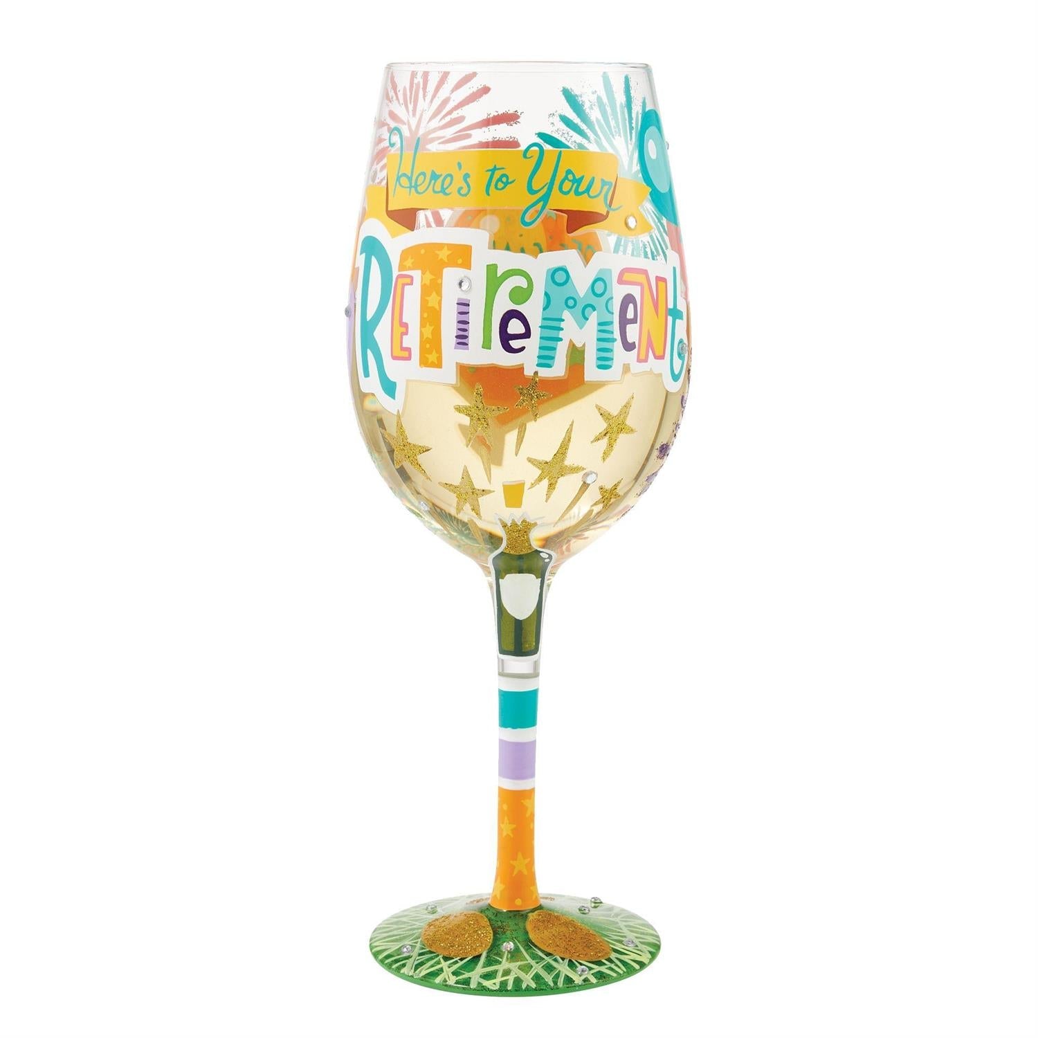 Lolita Wine Glass Here's to Your Retirement