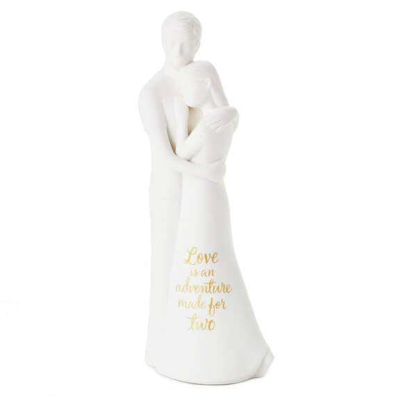 Love Is an Adventure Embracing Couple Figurine, 8.75"