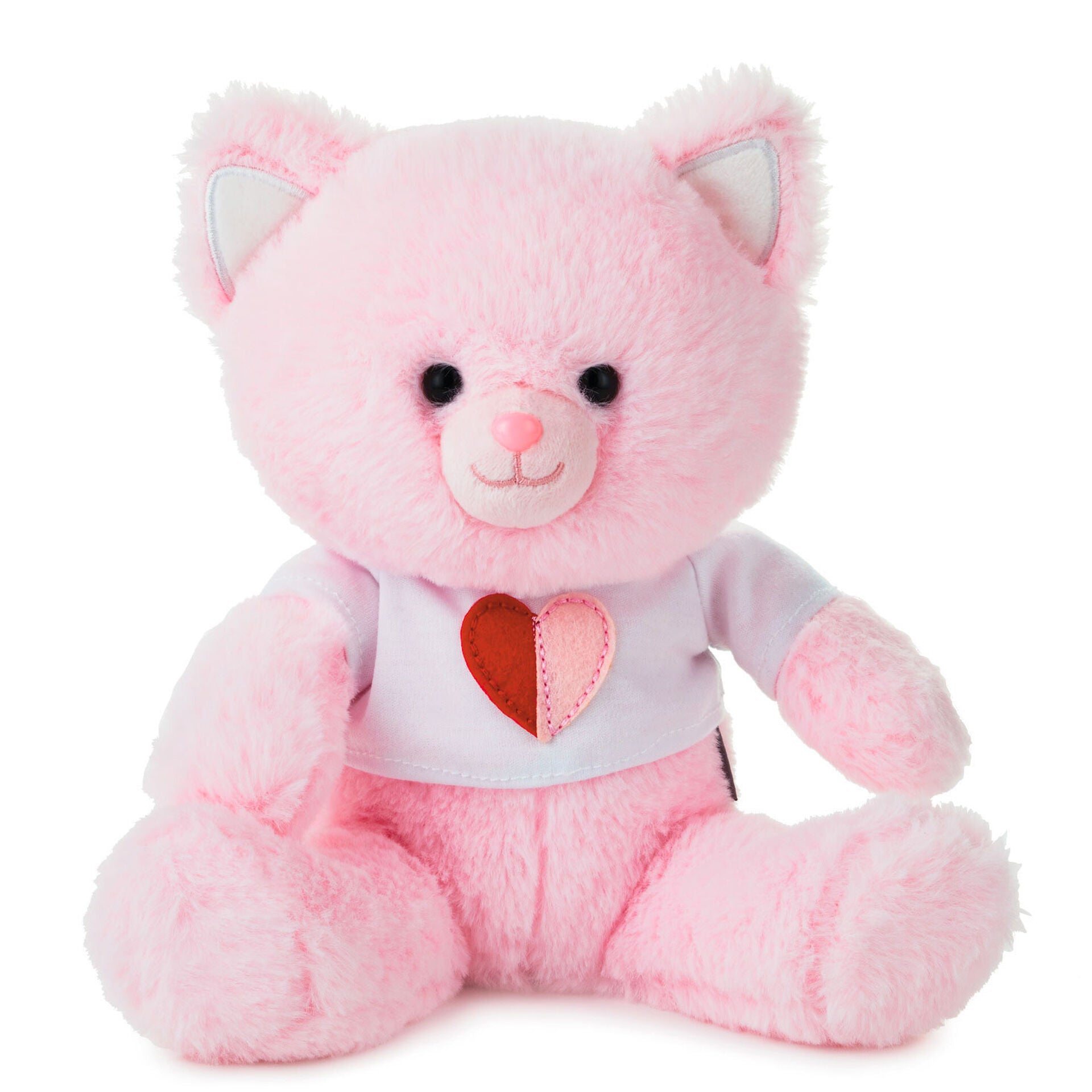 Love My Whole Heart Kitty Plush, 10.5"H