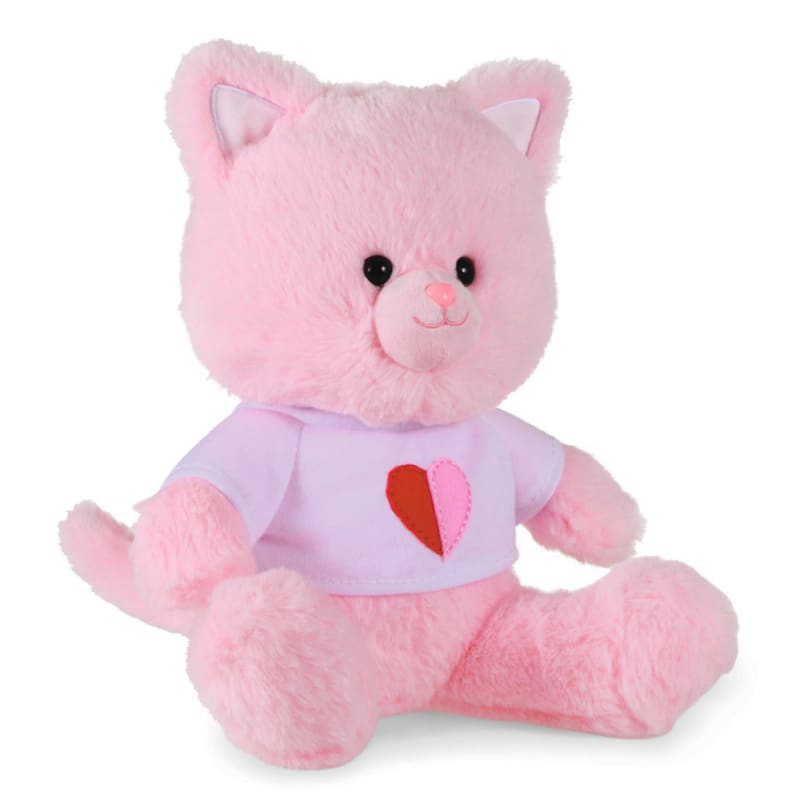 Love My Whole Heart Kitty Plush, 10.5"H