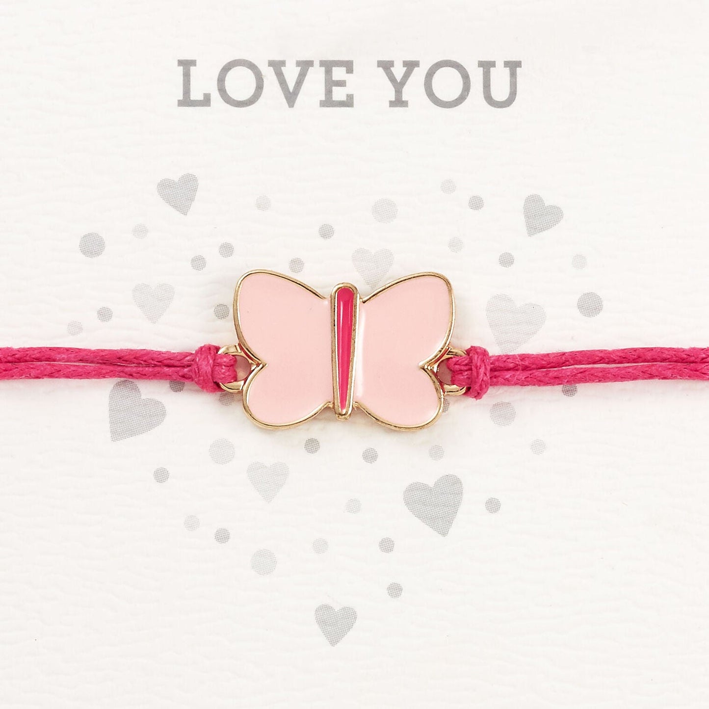 Love You Bear with Butterfly Bracelet