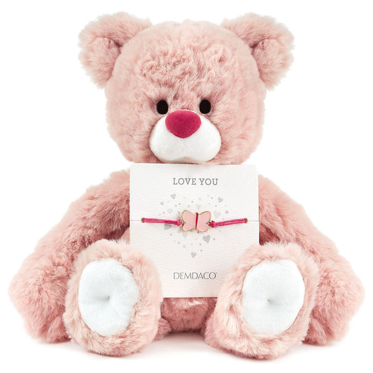 Love You Bear with Butterfly Bracelet